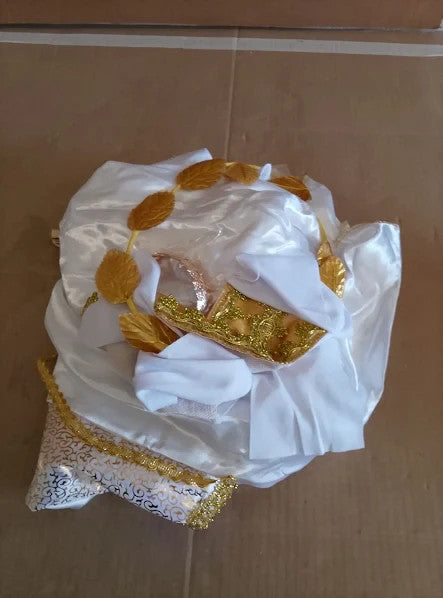 Owdenuy Roman Toga Costume Ancient Greek Goddess Crown Standard New