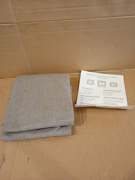 Joydeco 100% Blackout Curtains Bedroom 52x63in Drop Faux Linen 160x132.1cm