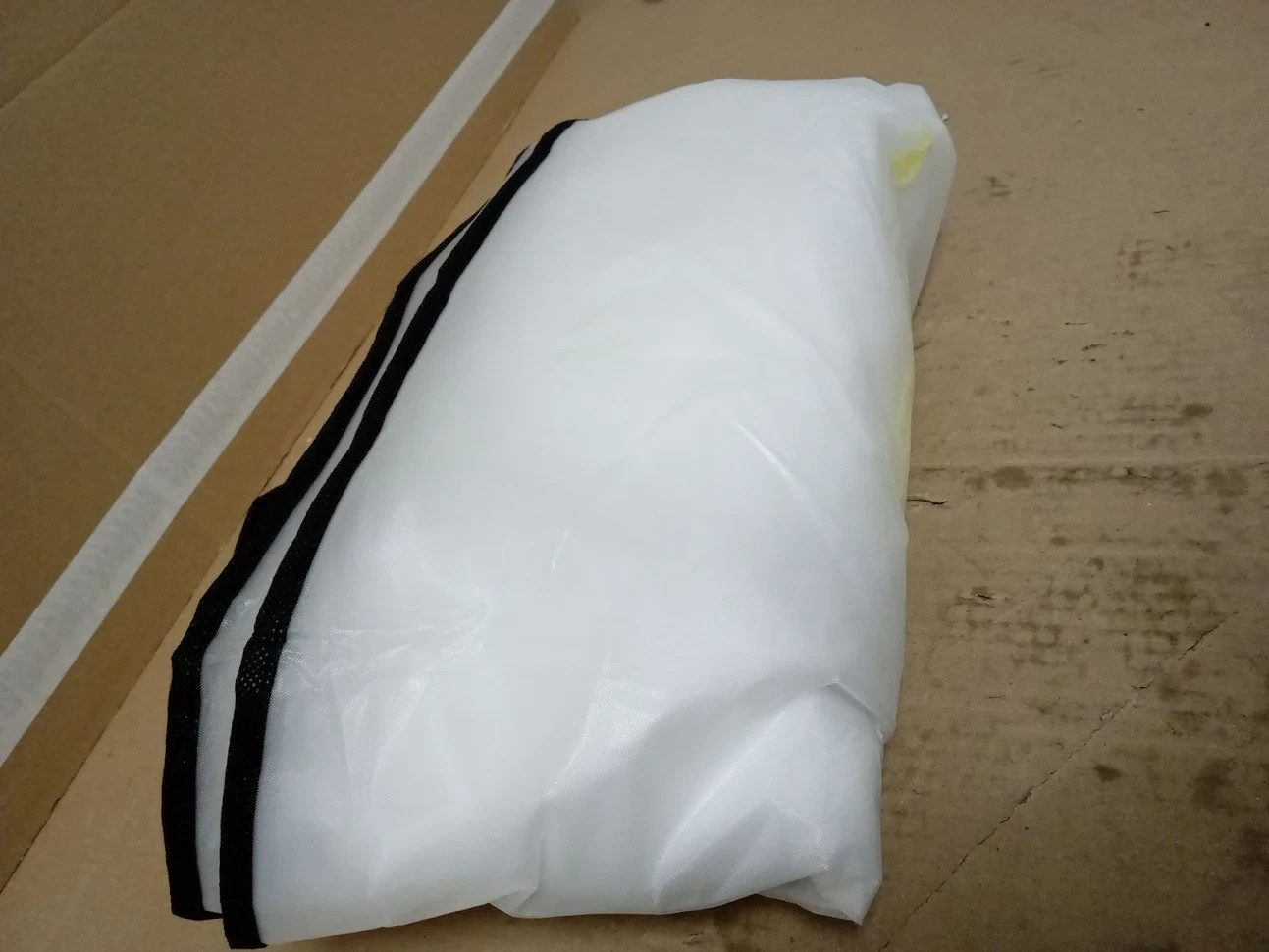 Home Clean Moth Proof Garment Bags 60x140cm  Black Side Breathable Clear New