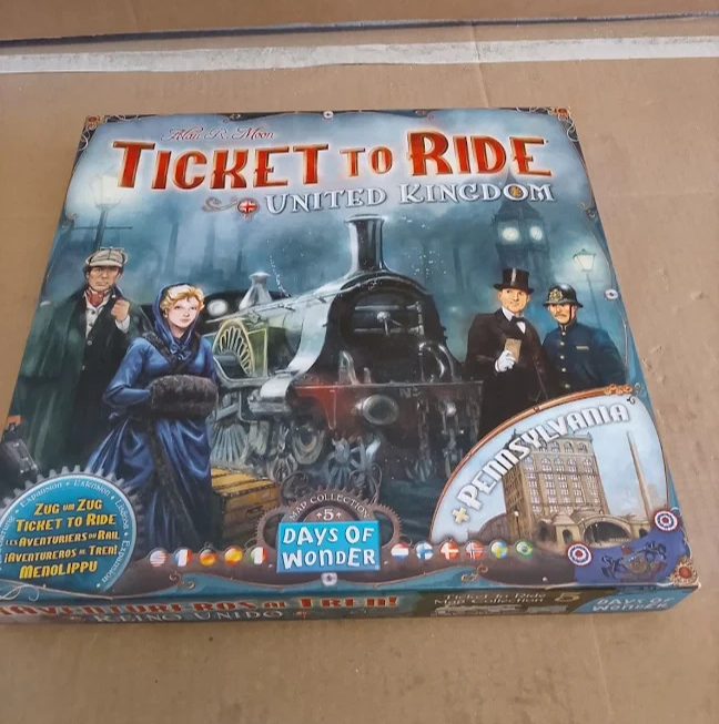 Days Wonder Ticket Ride United Kingdom Board Game Expansion UK Map Ages 8+ New