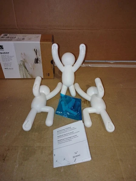 Umbra Buddy Decorative Wall Mounted Hanging Coats Hooks 100% Recyled Abs New