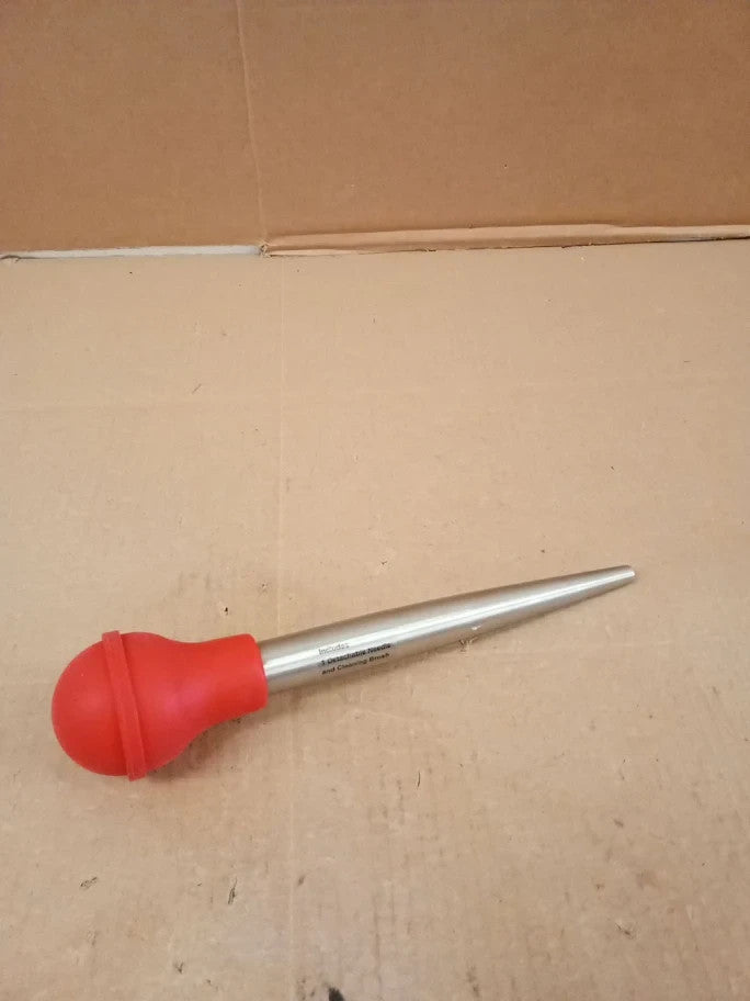Home Robin Red Turkey Baster Meat Roasting Tool Kitchen Cooking Utensil New