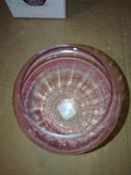 Villeroy Boch Rose Garden Home Vase 20cm Crystal Glass Pink Round 1x1x1in