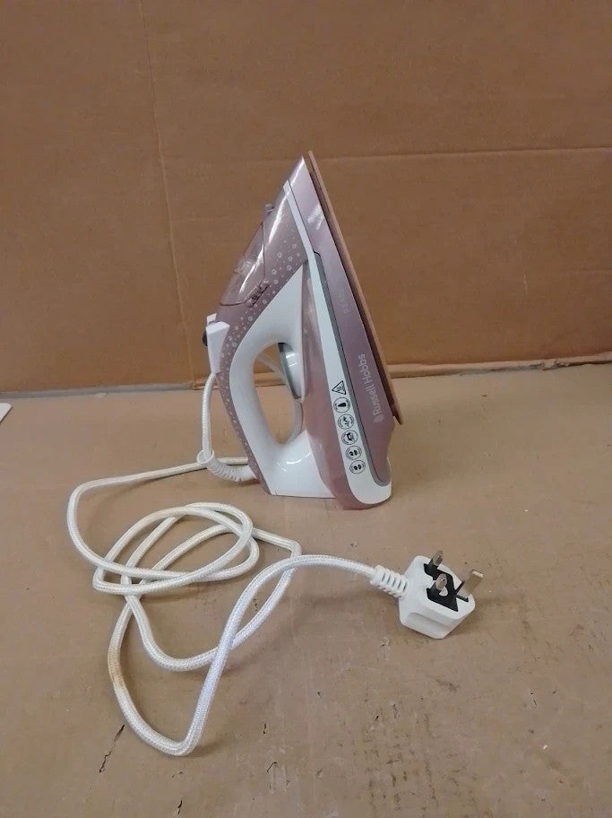 Russell Hobbs Glide Steam Iron Pearl Infused Ceramic Soleplate Smooth 315ml Tank