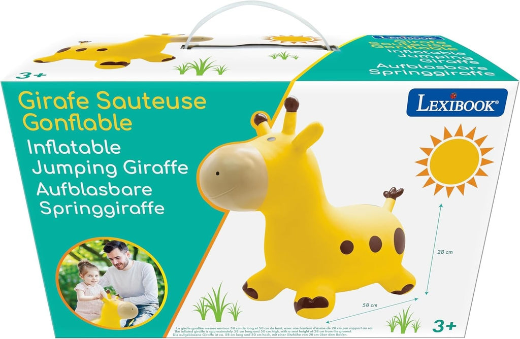 Lexibook Inflatable Jumping Giraffe Bouncing Game Indoor Outdoor BG050GILXB New