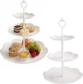 3 Tier Cake Stand 2 Pack Square Afternoon Tea Stand Food Grade PP New