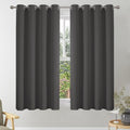 Vehede Short Small Blackout Curtains 45in Drop Eyelet Insulated 114.3x116.8cm