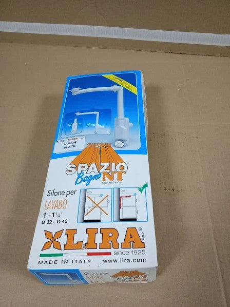 Lira A827426 Sink Trap Size 33x22cm Black Space Saving 5.51x12.99x2.76in New
