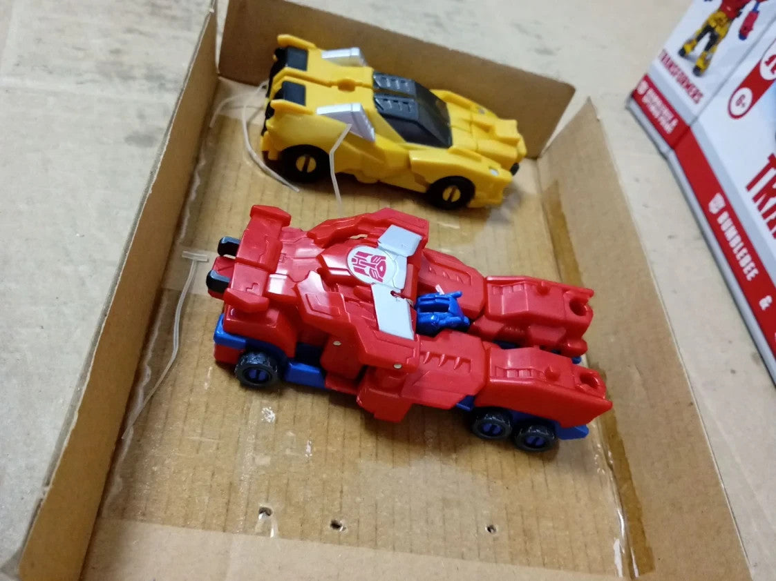 Transformers Crash Combine Heroes Bumblebee Optimus Prime 2pc 6+ New