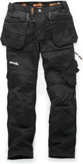 Scruffs Womens Trade Flex Holster Trouser Black 20 Slim Short T55262 New