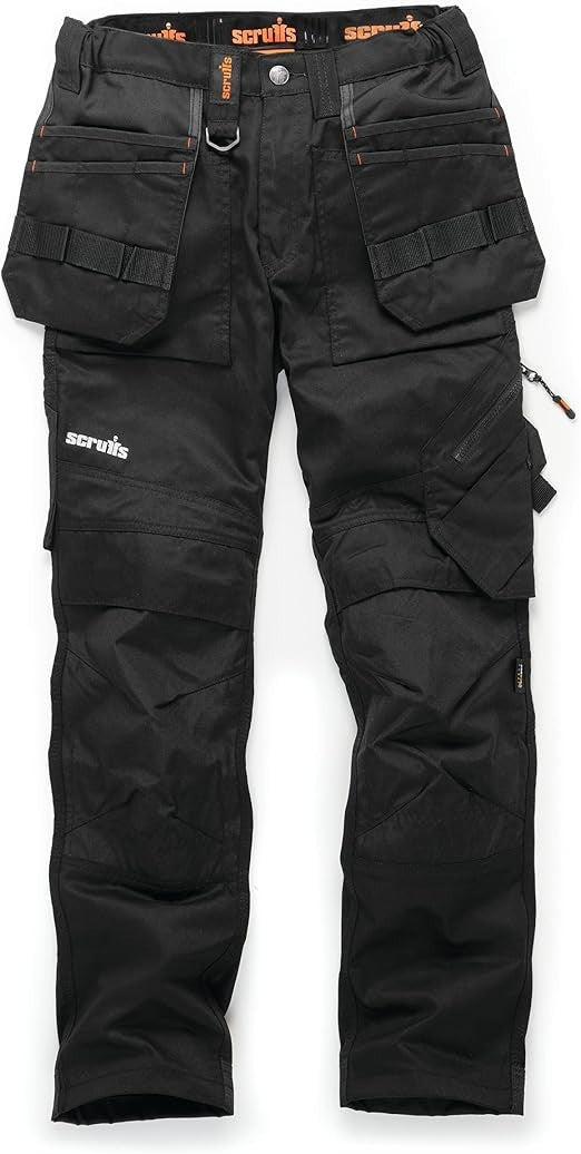 Scruffs Womens Trade Flex Holster Trouser Black 20 Slim Short T55262 New