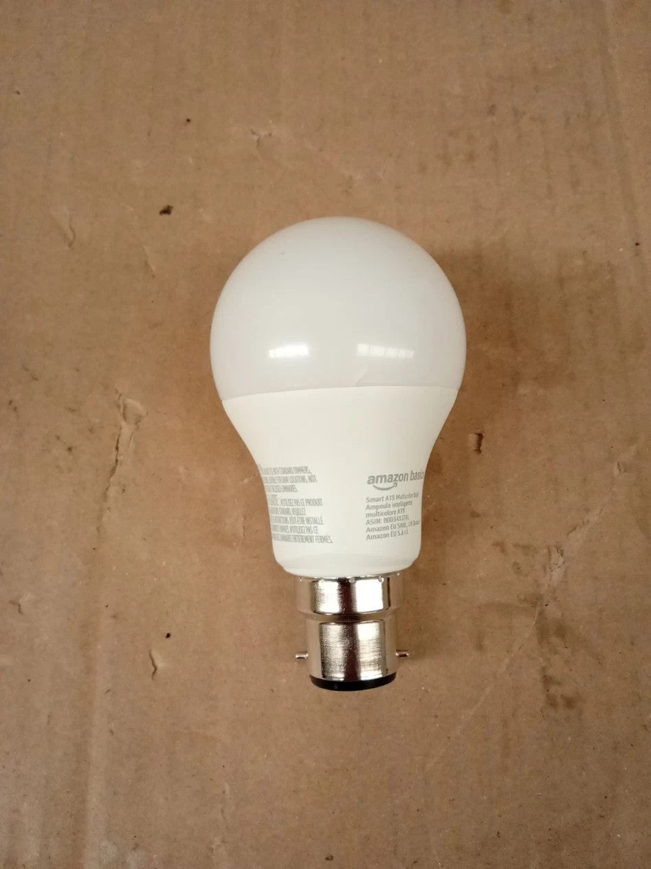 Amazon Basics Smart Multicolor LED Light Bulb B22 Base 8W 60W Equivalent New