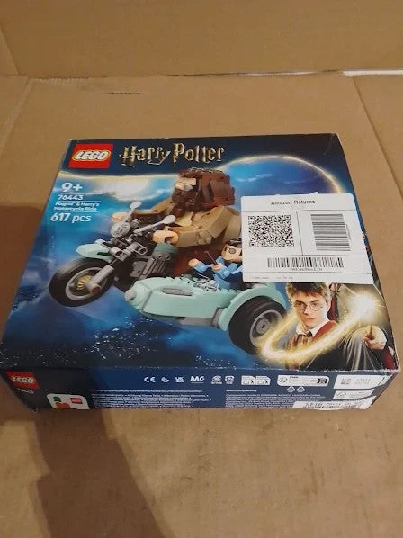 Lego Harry Potter Hagrid & Harrys Motorcycle Ride Play Display Motorbike 9+ New