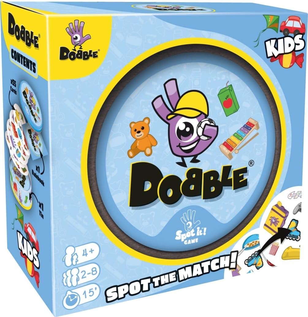 Asmodee Dobble Kids Card Game 2 To 8 Players 15 Minutes Playing Time 6+ New