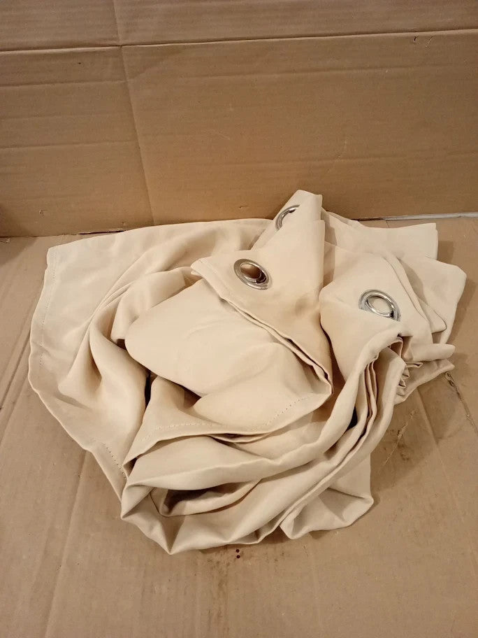 Dwcn Solid Blackout Door Curtain Eyelet Thermal Insulated 100x84in Beige New