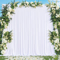 10x10 White Backdrop Curtain For Parties Wedding Wrinkle Free White Backdrop New