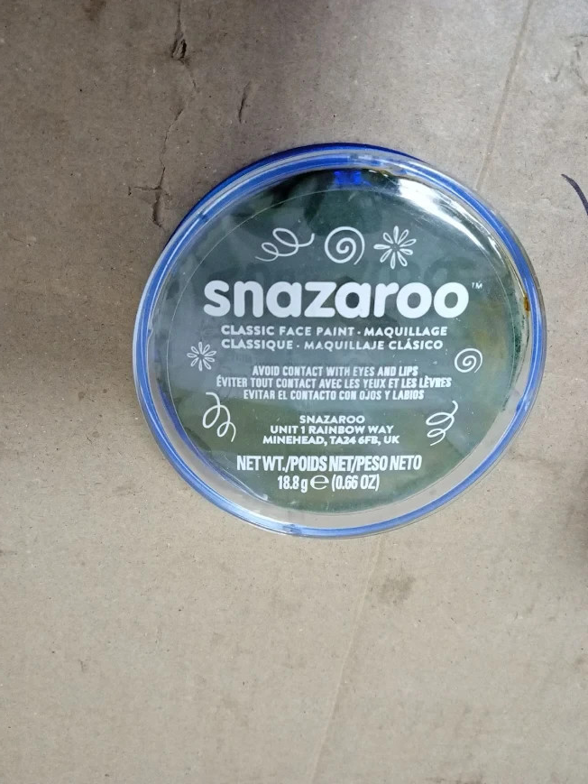 Snazaroo Classic Face Body Paint Kids Adults Dark Green Water Based Washable 3+