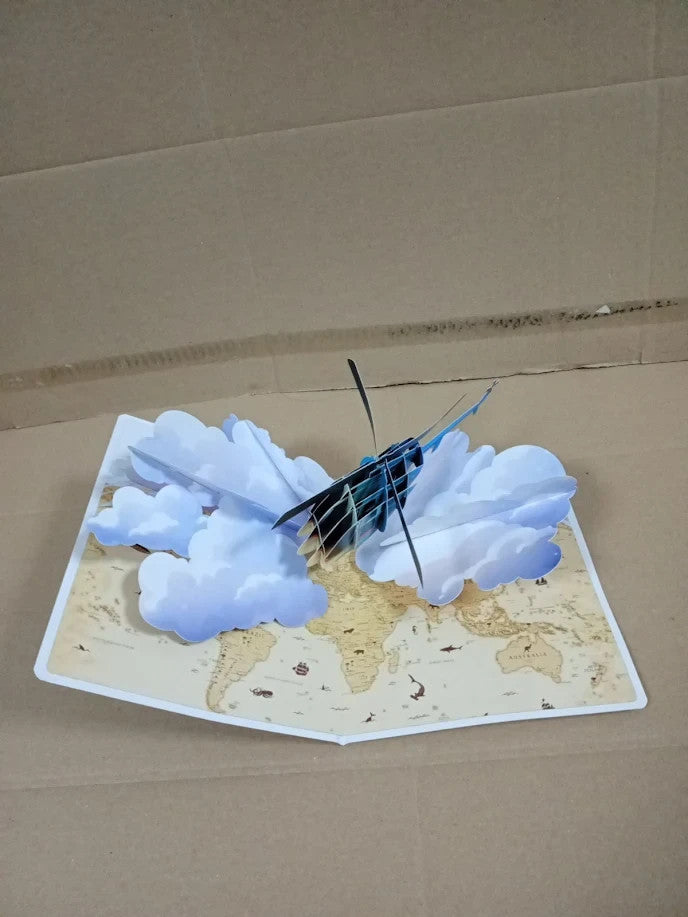 CUTPOPUP 3D Helicopter Birthday Card Men Husband Brother Fathers Grandad Day