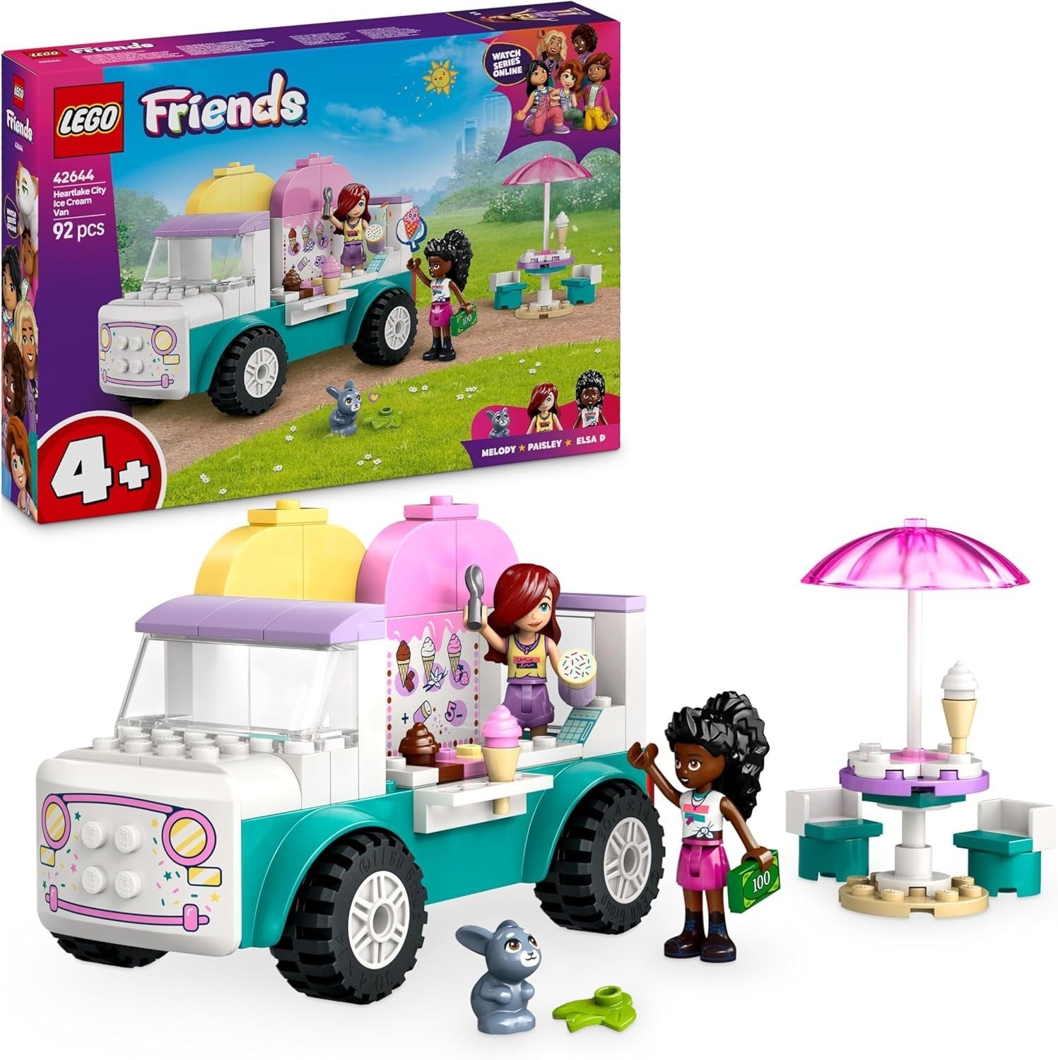 Lego Friends Heartlake City Ice Cream Van Toy Creative Pretend 42644 4+ New