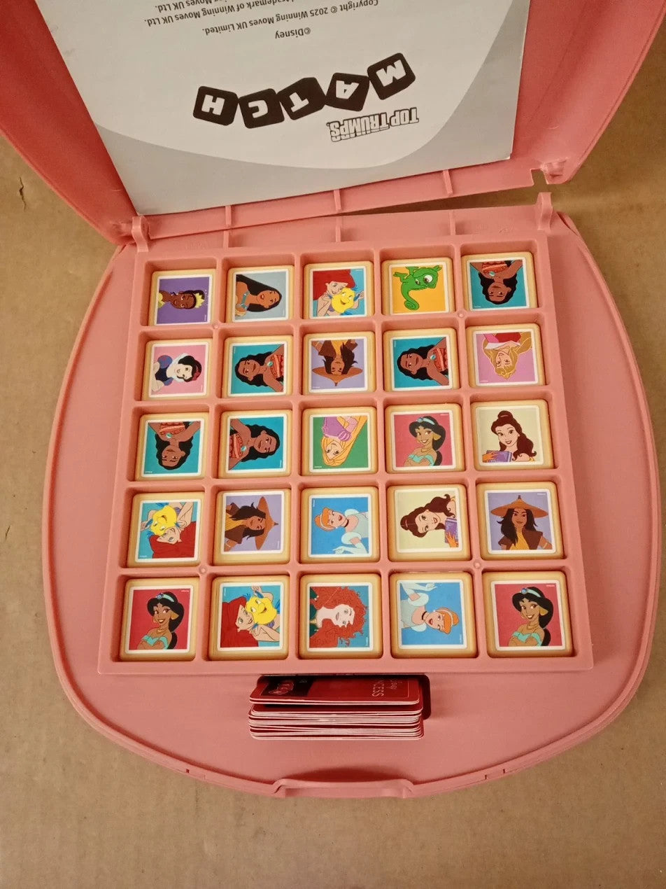 Top Trumps Match Disney Princess Board Game Multilingual 2 Player Family Travel