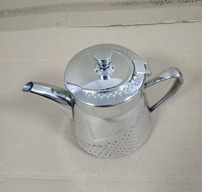 Cafe Ole AHT-024 Stainless Steel Tea Pot Silver Premium Materials Heavy Duty