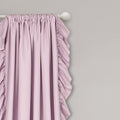 Lush Decor Reyna Romantic Ruffle Window Curtain Panel 54x84 Inch Lilac Pair New