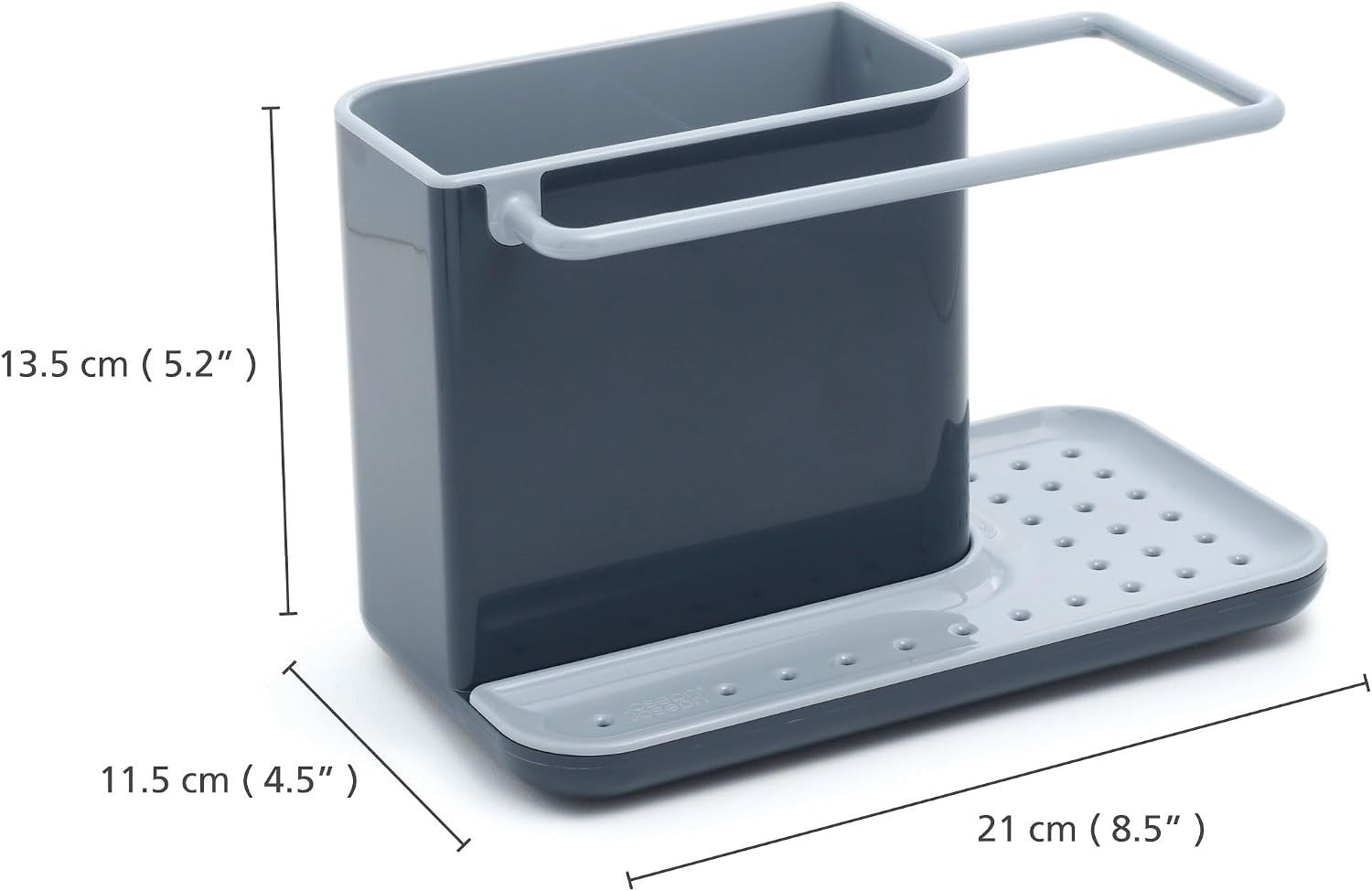 Joseph Joseph Caddy Kitchen Sink Area Organiser Sponge Holder Cloth Hanger Grey