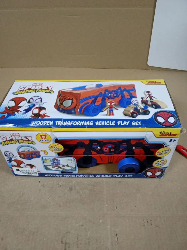 Marvel Spidey His Amazing Friends Transforming Vehicle Playset 2 In 1 3+ New