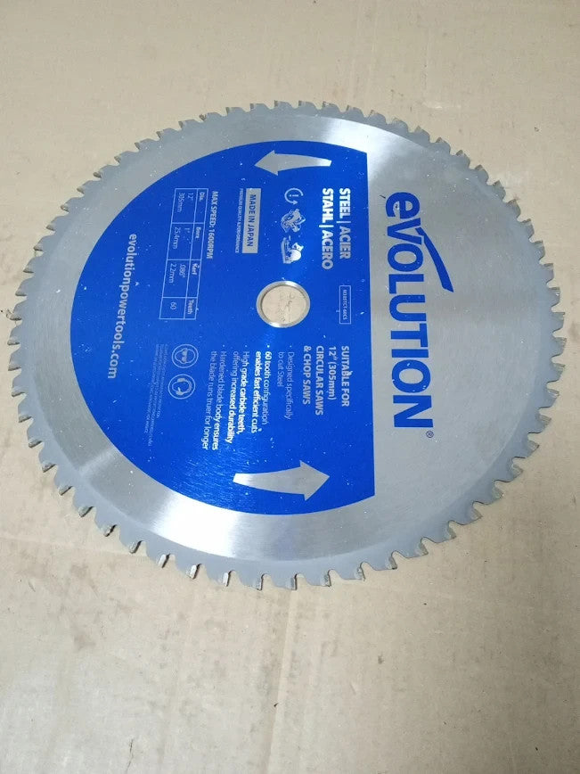 Evolution Power Tools 12BLADEST Mild Steel Carbide Tipped Blade 305mm