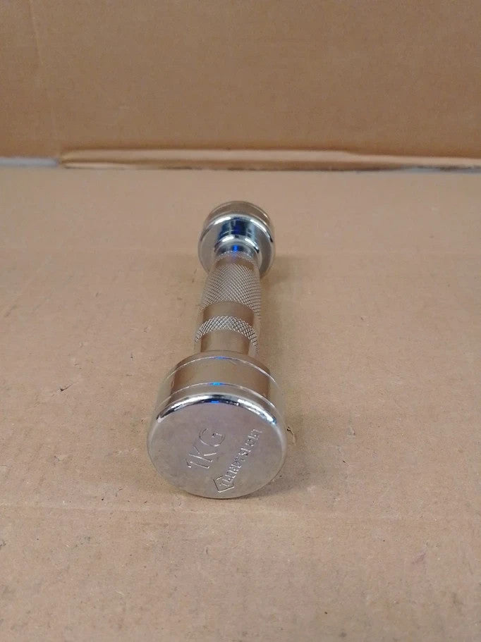 Trendy Sport Chrome Dumbbell Weight Intensive Training 1 Piece 1kg New