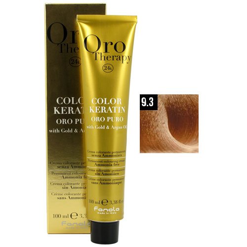 FANOLA Oro Puro Therapy Color Keratin Hair Dye 100 ml 6.13 Dark Blonde Beige
