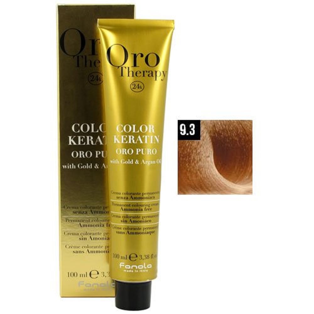 FANOLA Oro Puro Therapy Color Keratin Hair Dye 100 ml 6.13 Dark Blonde Beige