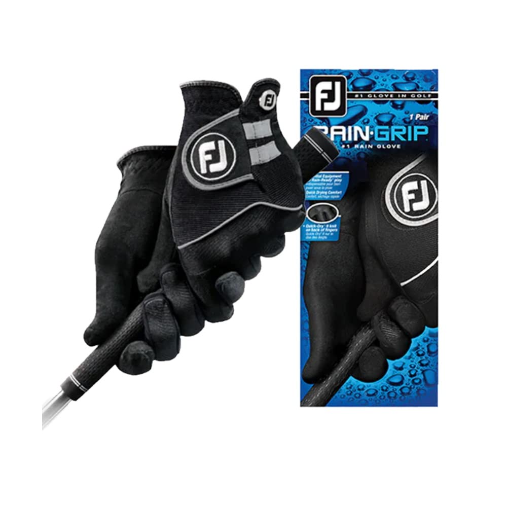 FootJoy RainGrip Ladies Golf Gloves Pair,Black
