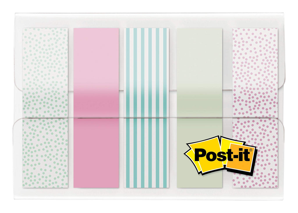 Post-it Flags, Gradient Color.47 in x 1.7 in, 100 Flags per Dispenser (684-GRDNT),Assorted Gradient Designs