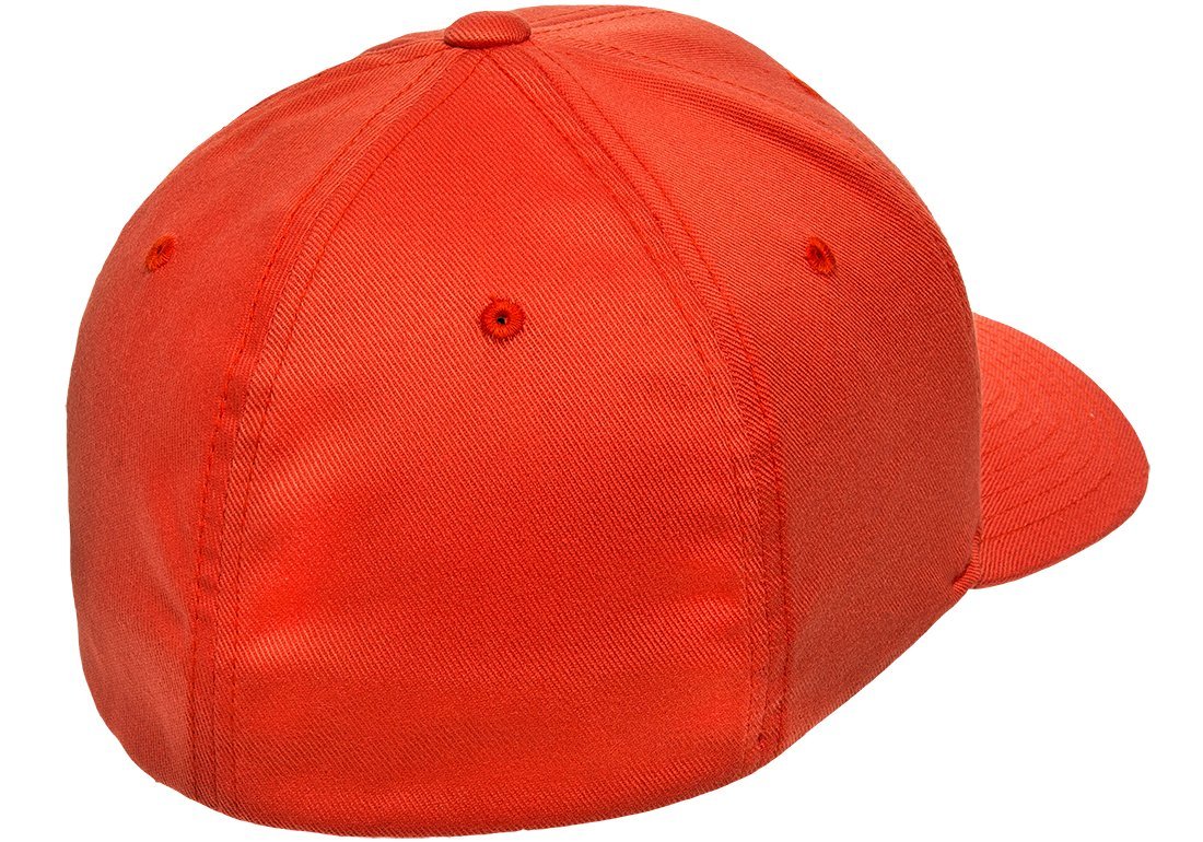 Flexfit 6277 Wooly Combed Twill Cap - Small/Medium (Spicy Orange), Orange