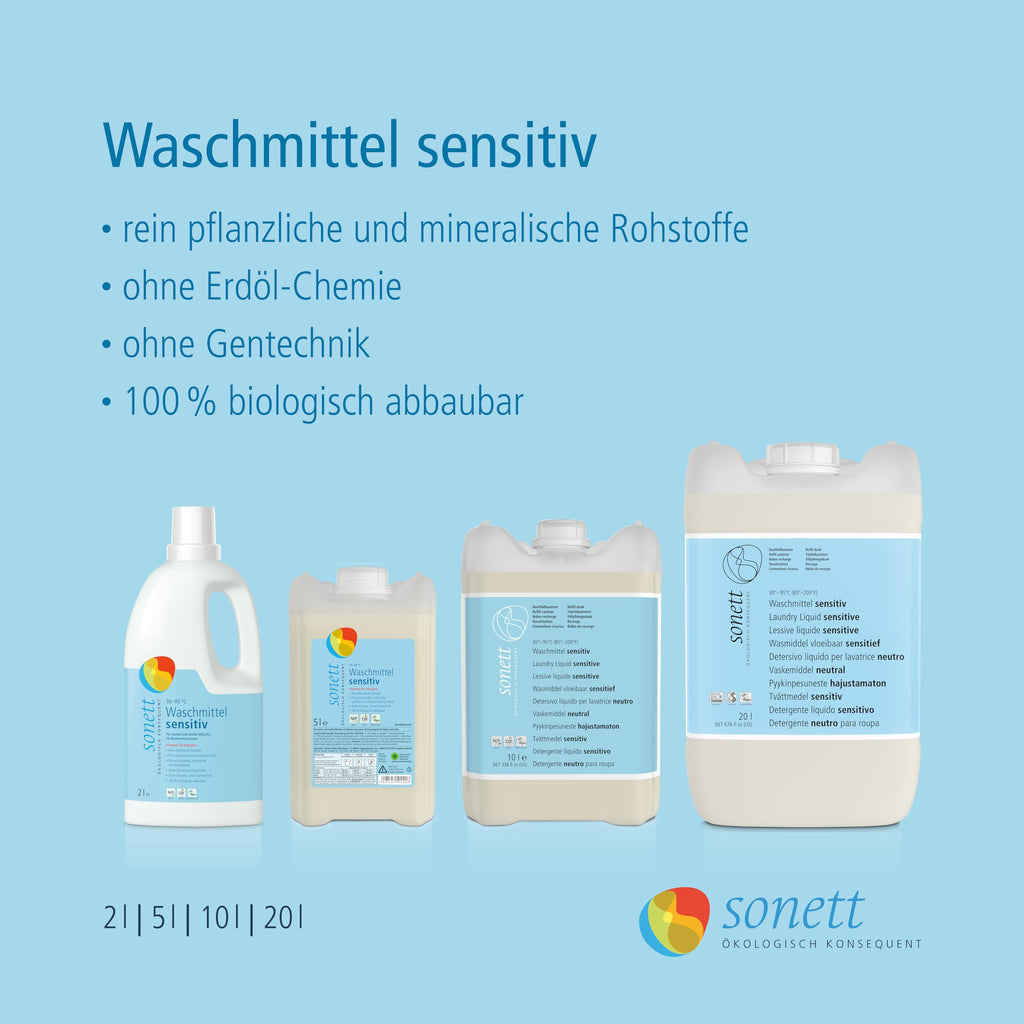Sonett Liquid Detergent, Neutral, 2 L