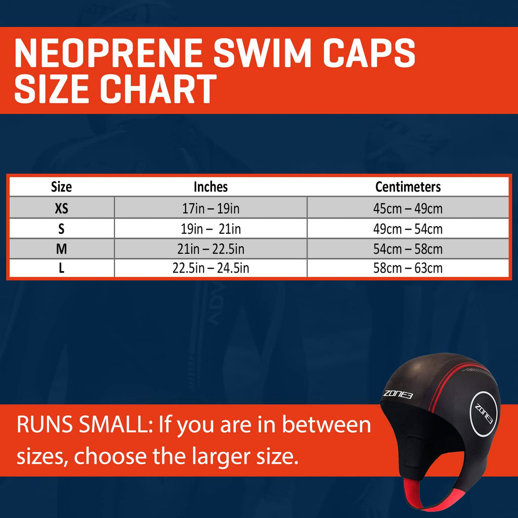 ZONE3 Neoprene Swim Cap - Premium Triathlon Skull Cap For Men And Women Open Water Swimming