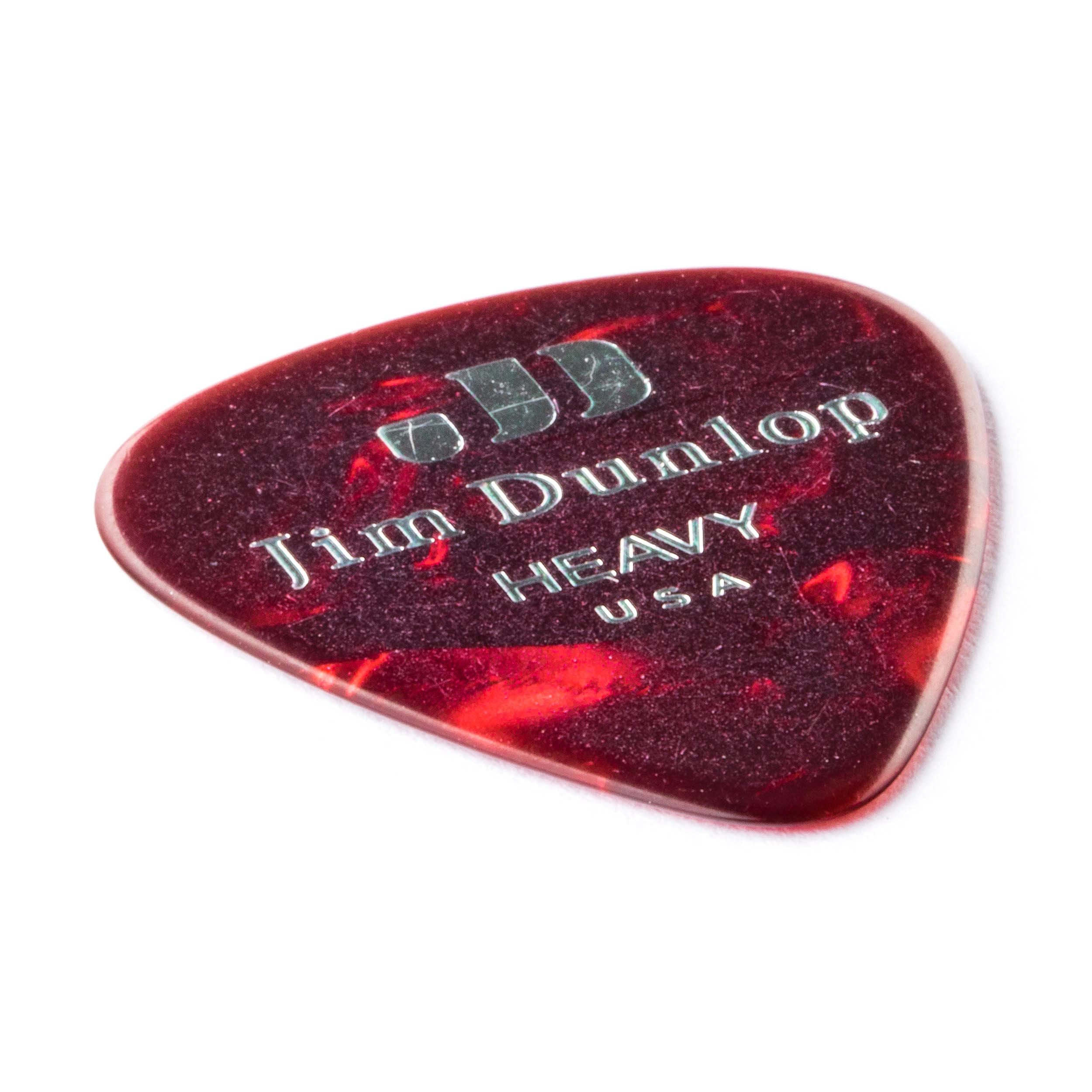Jim Dunlop 483P09HV Guitar Pick Player Pack - Red Pearl (Pack of 12)